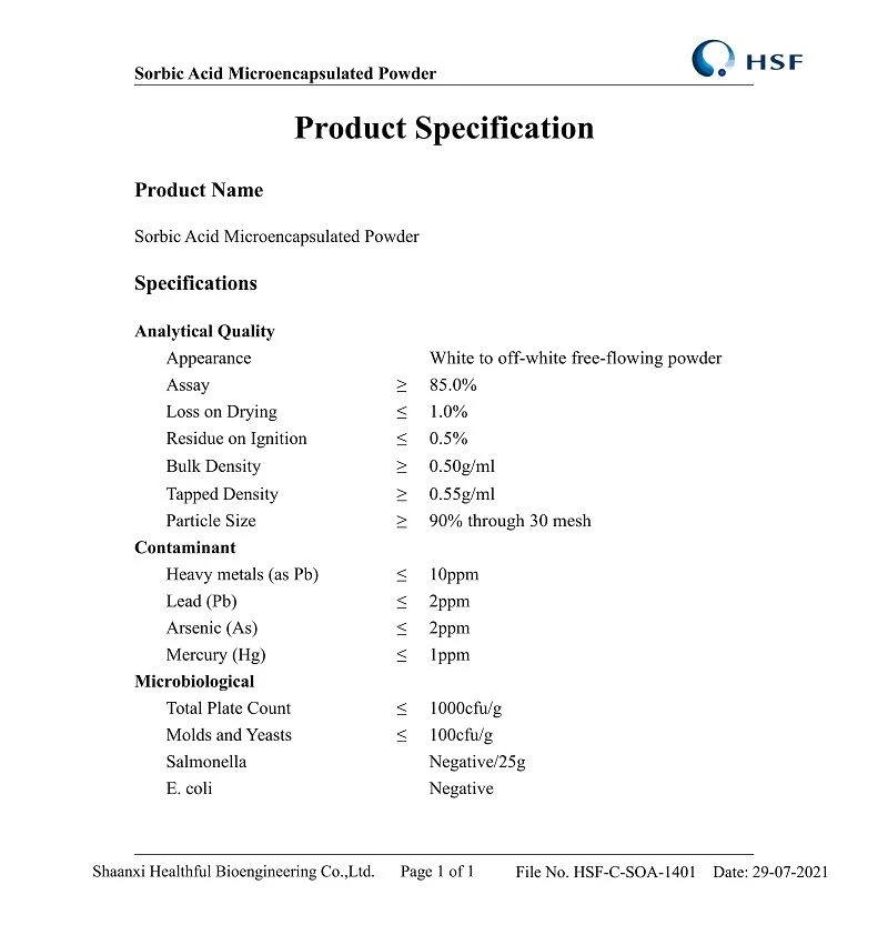 specification